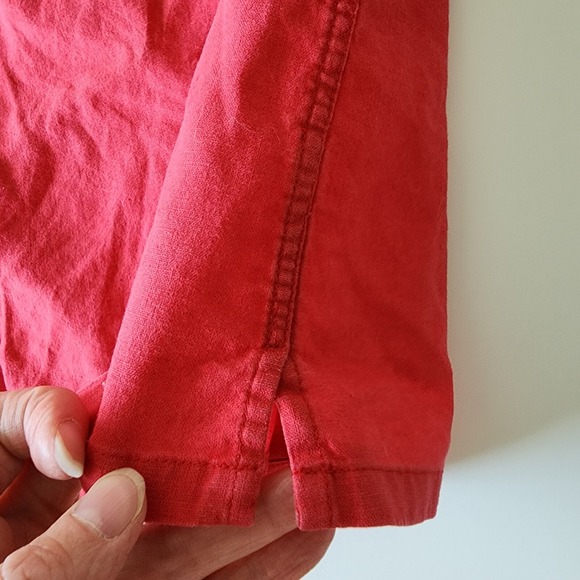 HAGGAR Heritage Collection Cotton Shirt Mens Large Pink Raspberry Short Sleeve - Picture 5 of 16